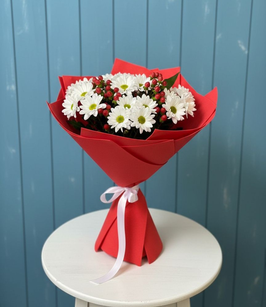 Букет цветов из: Хризантемы в Валдае