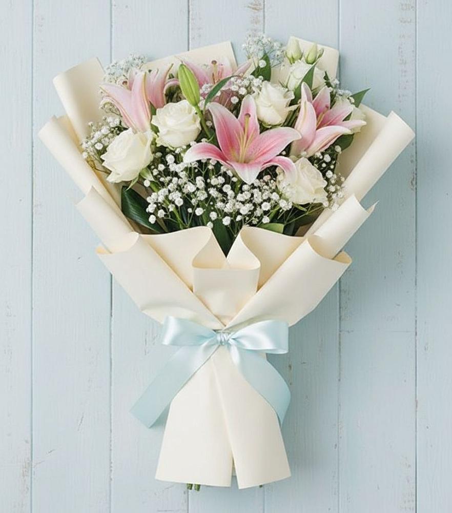 Букет цветов из: Лилии в Валдае