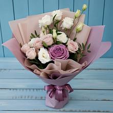 Букет цветов из:  Розы и Лизиантусы #REPLACE_PRED# Валдае