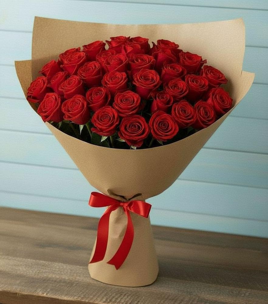 Букет Красные розы Милано в Валдае