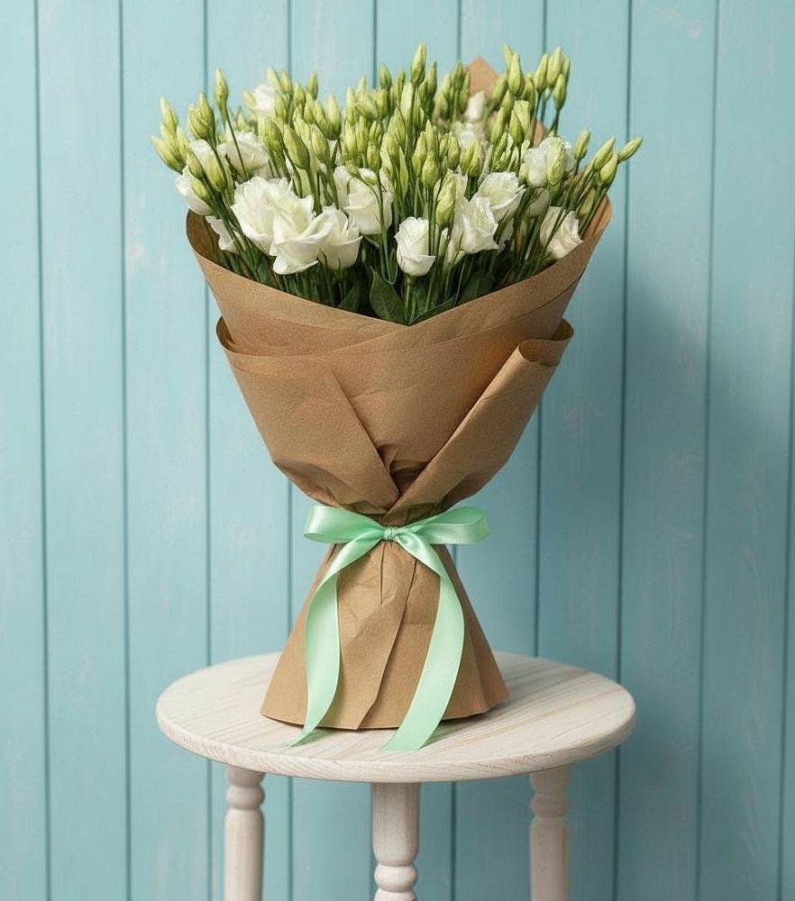 Букет цветов из: Лизиантусы в Валдае