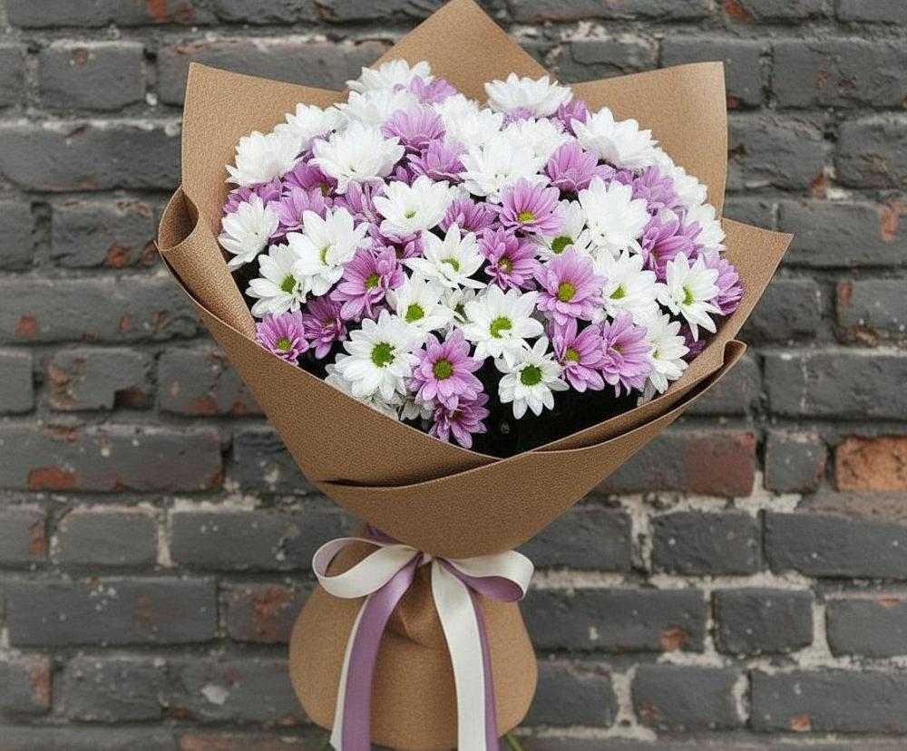 Букет цветов из: Хризантемы в Валдае