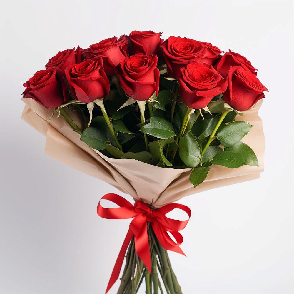 Букет 11 Красных роз Эдлесс Лав в Валдае